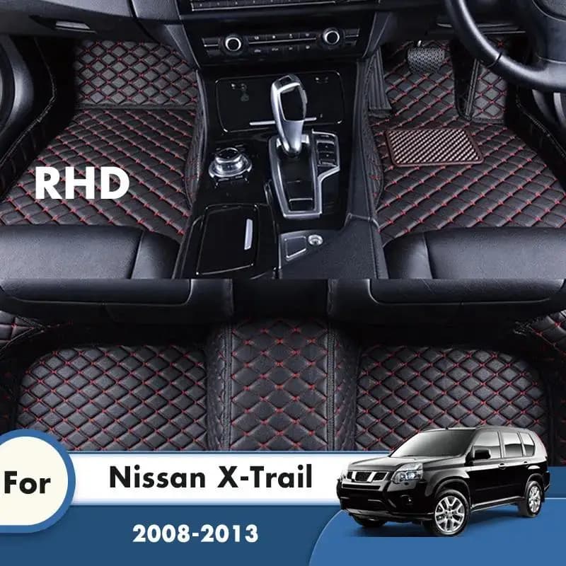 Tappetini per auto RHD per Nissan X-Trail Xtrail Rogue T31 2008 2009 2010 2011 2012 2013 Tappeti personalizzati Accessori interni auto