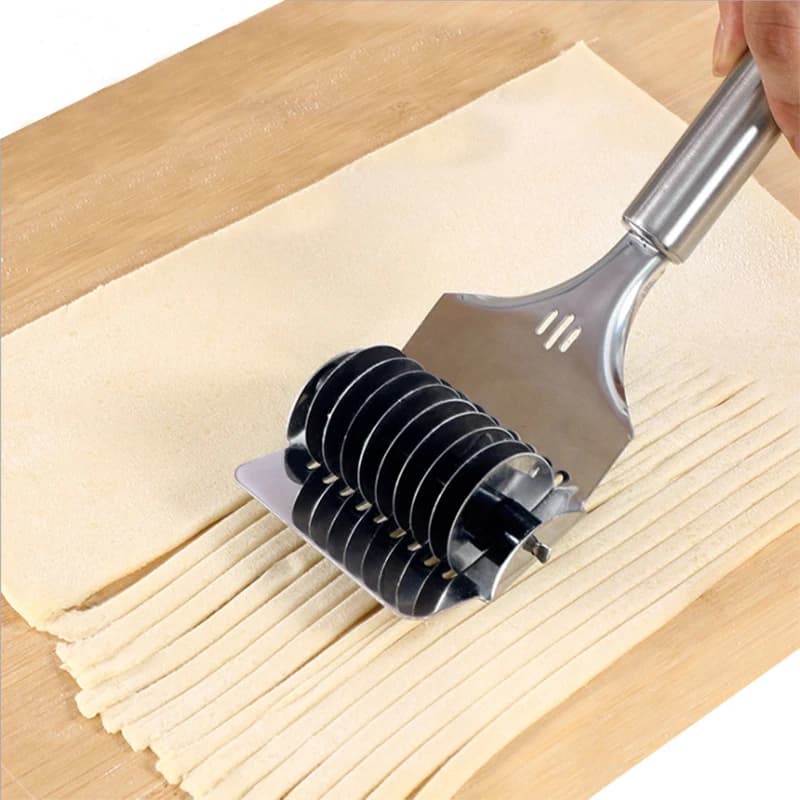 Taglierina manuale per noodle che rotola la macchina per spaghetti in acciaio inossidabile che pressa la macchina per pasta coltello per scalogno accessori da cucina