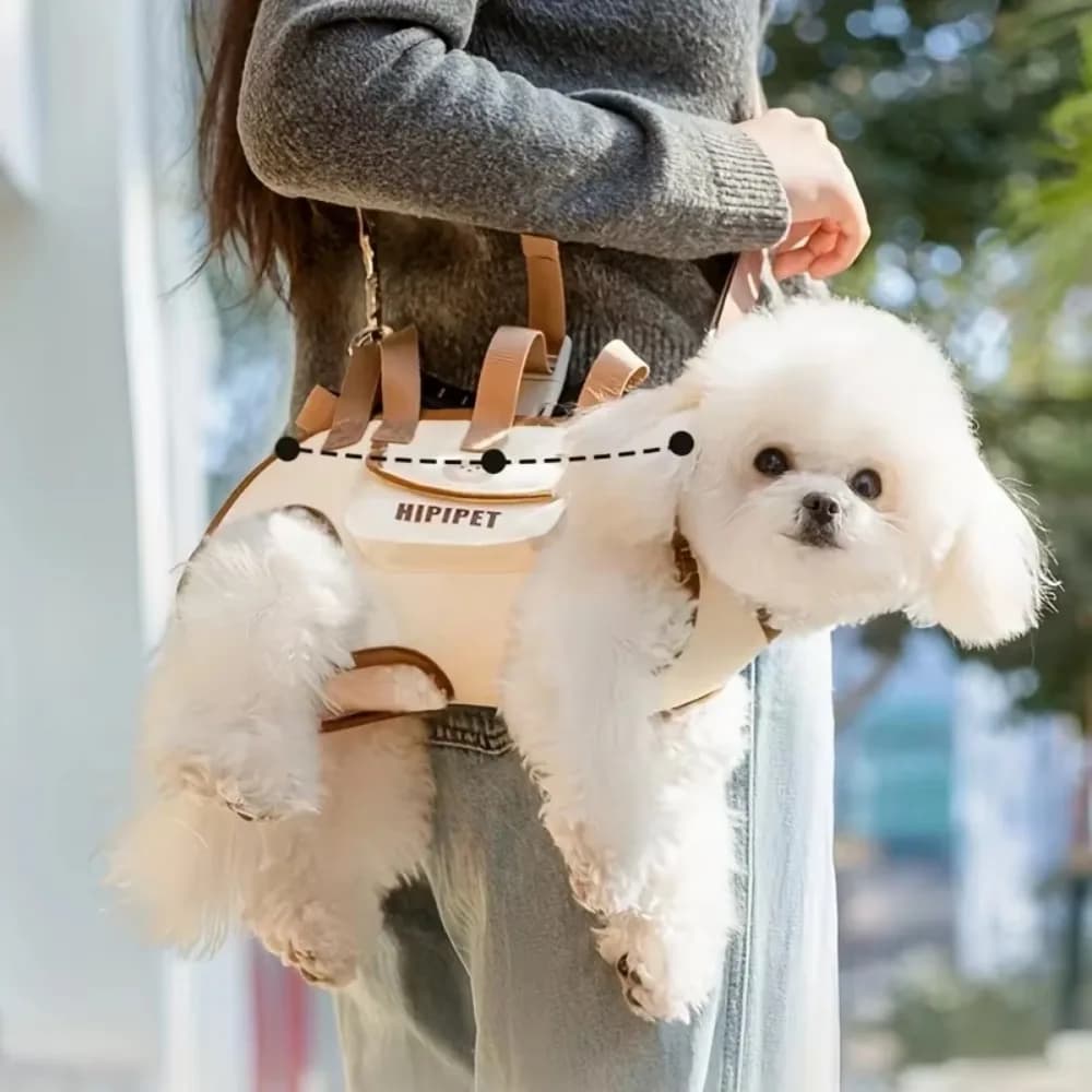 Easy to Clean Double Shoulder Dog Carrier Backpack Adjustable Breathable Pet Strap Artifact Washable Dog Outing Bag For Pet