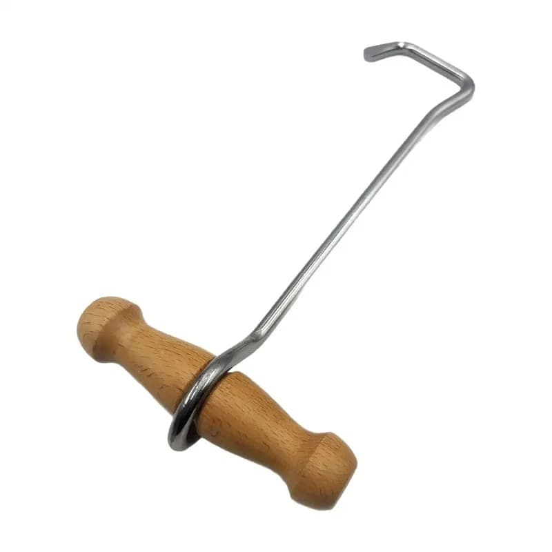 Ganci per Stivali da Cowboy con Manico in Legno, Impugnatura Ergonomica Confortevole, Ausilio Portatile per Uomini e Donne, per Escursionismo e Uso Domestico