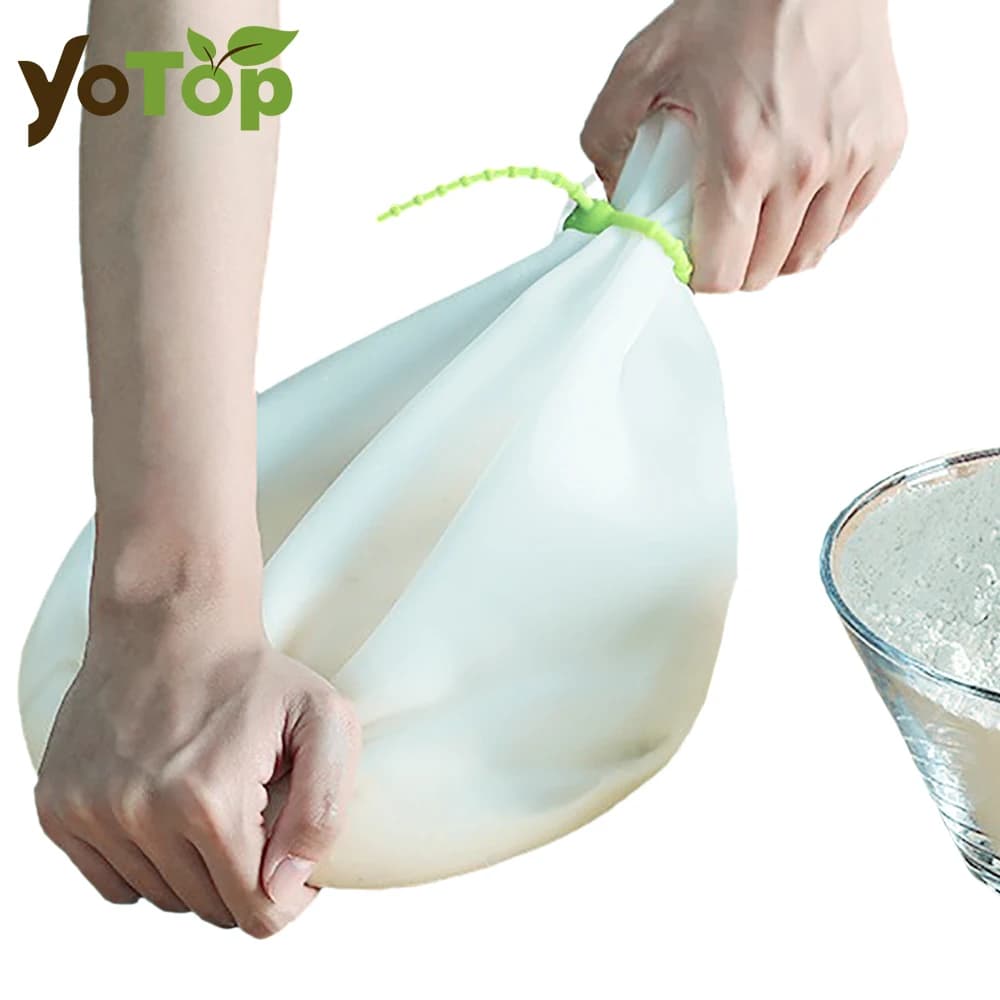 Borsa per impastare in silicone da 1,5 kg Borsa per impastare farina Borse da forno Impastatrice versatile per pane, pasticceria, pizza, utensili da cucina