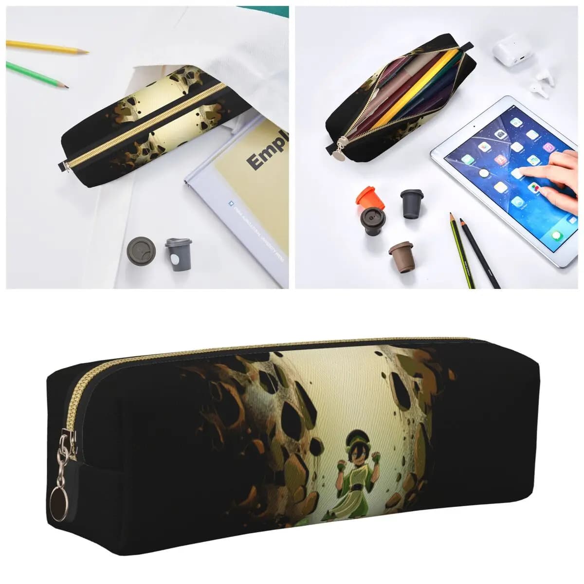 Avatars The Last Airbenders Pencil Cases Pencilcases Pen Box for Student Big Capacity Bags Students School Gifts Stationery