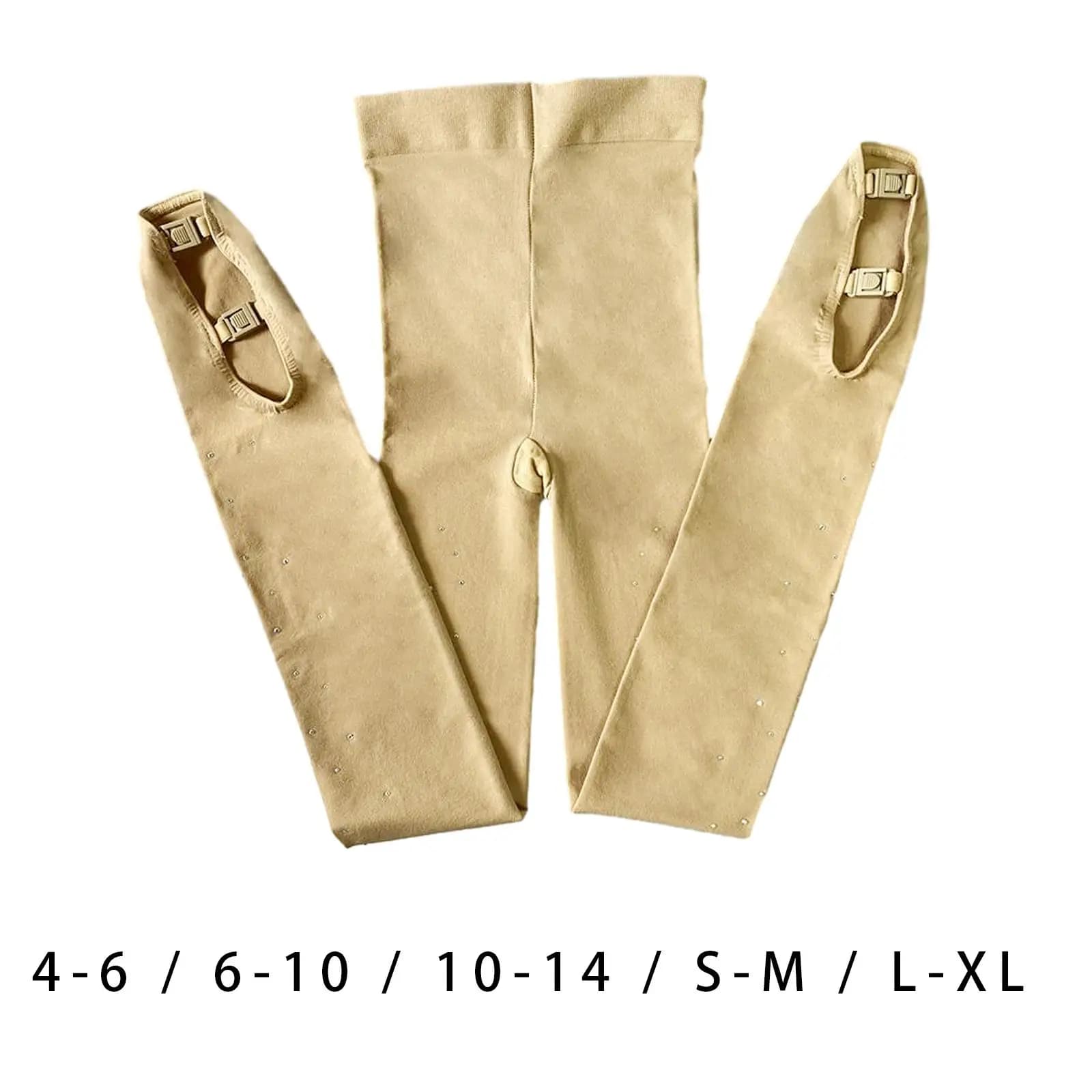 Collant per stivali da pattinaggio su ghiaccio Collant da pattinaggio di figura Pantaloni termici da donna per ragazze lunghi