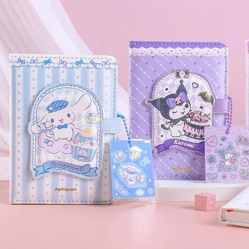 Simpatico taccuino A6 da 1 pezzo con chiusura magnetica - Kuromi, My Melody & Cinnamoroll Diario di carta per adolescenti e adulti Regalo di cancelleria