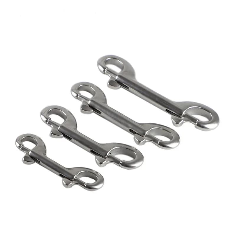 Double End Bolt Snap Hooks, Marine Grade Quick Release Clips for Scuba Diving, Dog Leash, Key Chain