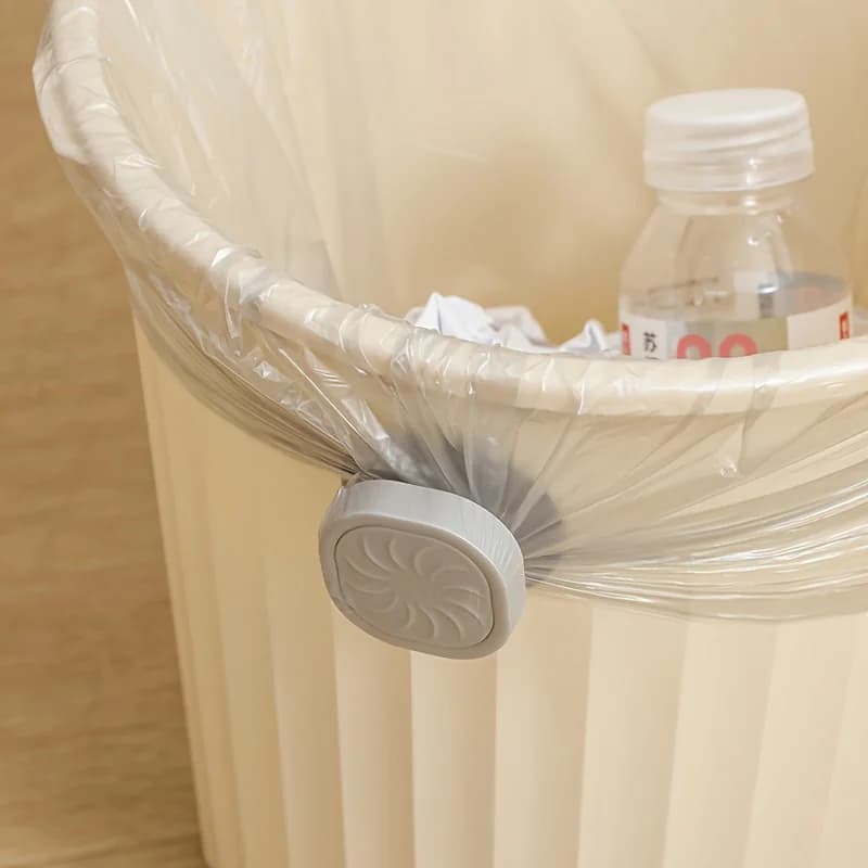 Clip Rotante per Sacchetti della Spazzatura - Clip in Plastica Resistente per Cestini della Spazzatura, per Cucina e Bagno
