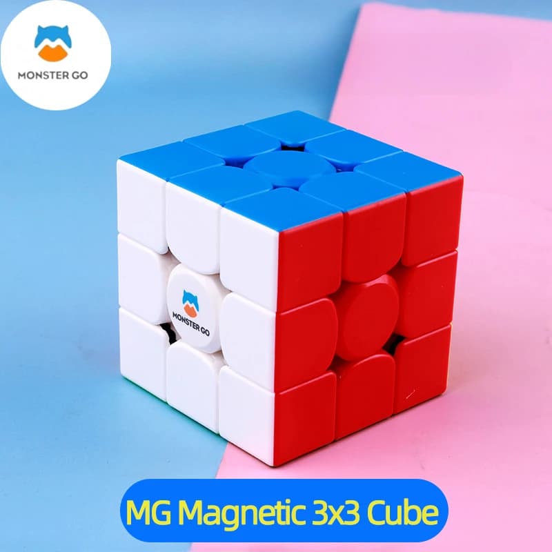 GAN 3x3 Cubo Monster Go MG3 Magnetico SpeedCube Senza Adesivo GAN 3x3 Cubo di Velocità 3x3x3 Cubo Magico Professionale Giocattoli per I Bambini