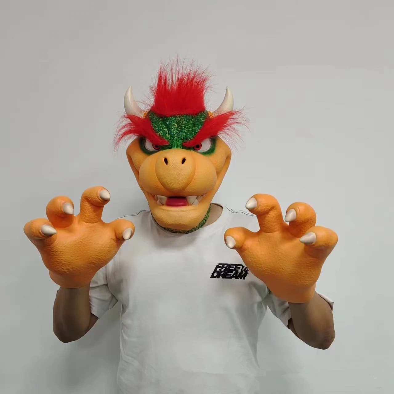 Gioco Super Luigi Bros. Bopulser Mask Costume Cosplay maschere in lattice guanto casco puntelli per feste di Halloween