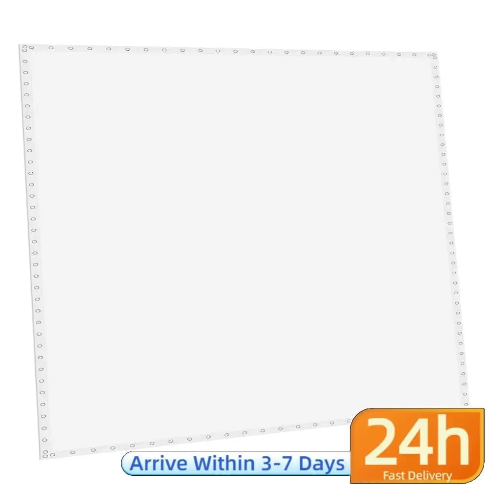 Schermo per Proiettore da 9.8x13ft con Fori per Grommet, Schermo per Simulatori di Golf per Allenamento Indoor/Casa/Garage