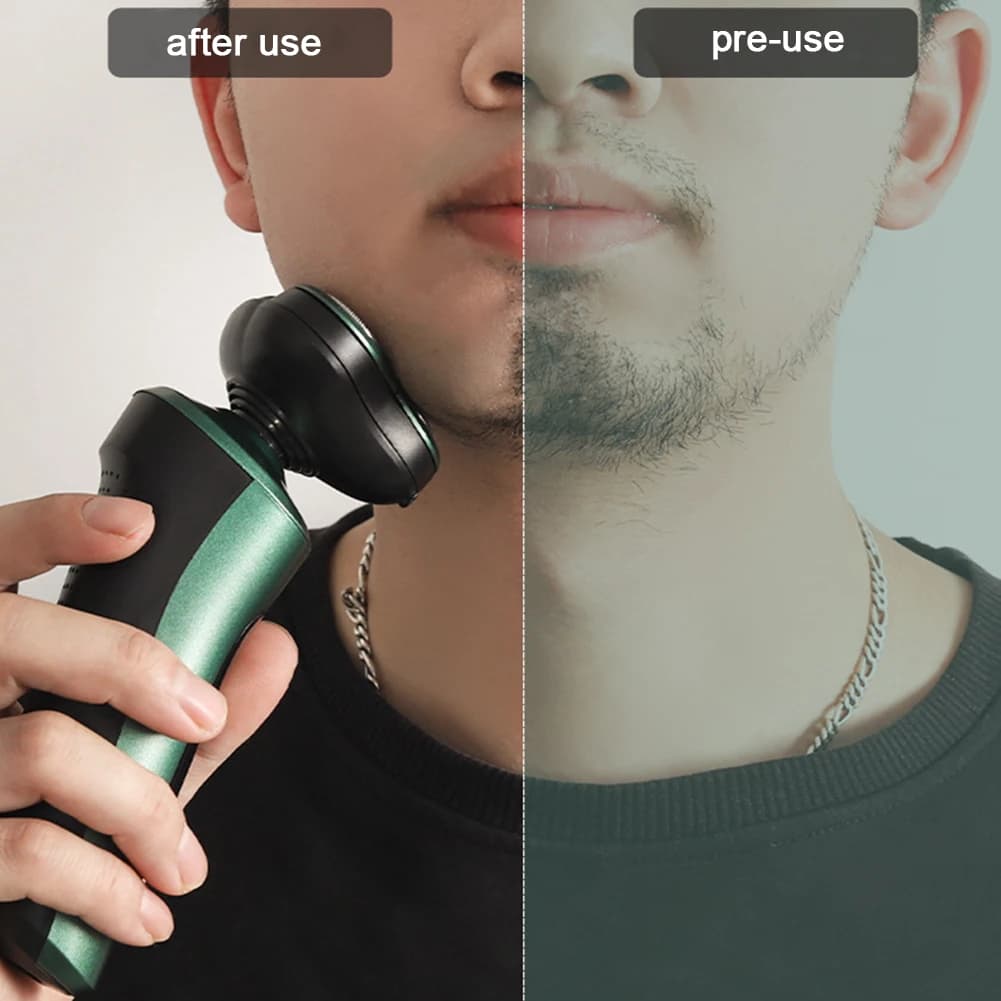 Electric Travel Razor for Man Rechargeable USB Lavabile Wireless Indorabarba for Face and Barba Razor for Car and Home