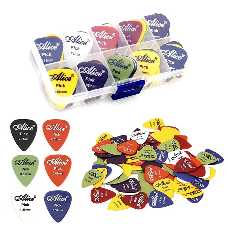 ​30-50PCS/Box Random Mix Guitar Picks Plastic Colorful Plectrums Set for Acoustic Electric Guitar Beginner Practice Supplies ZYF