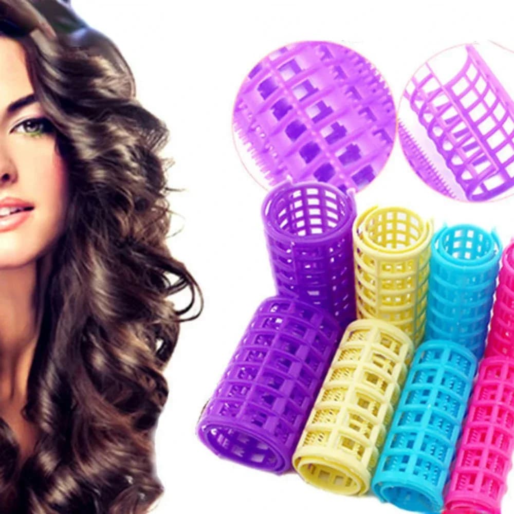 6-14 pz 5 Sizes Hairdresser Bigodino Rollers Domestic Use FAI FROM TE Magic Double Layer Styling Roller Roll Bigodino Tools For Hair Styling