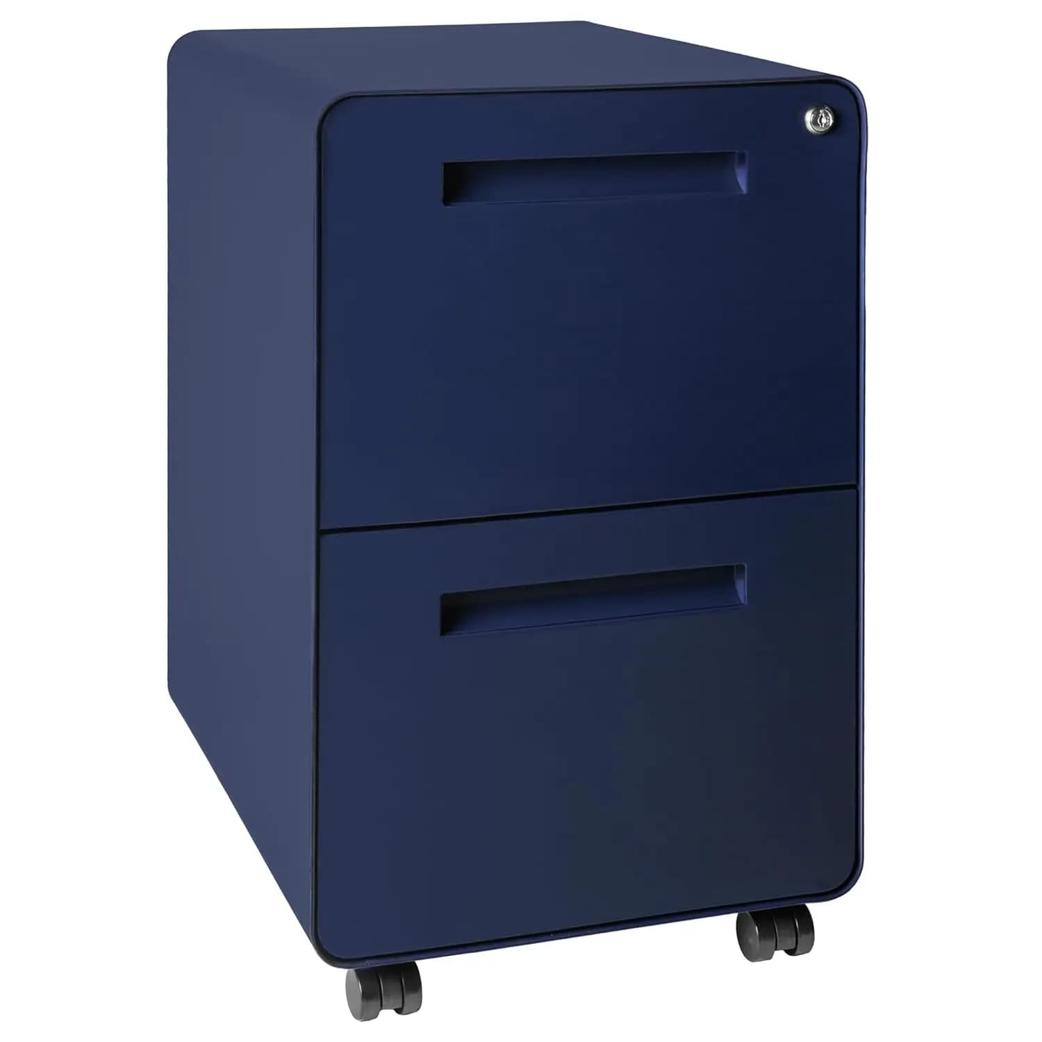 Armadietto Portadocumenti Mobile a 2 Cassetti con Serratura - Armadietto in Metallo Sotto Scrivania, per Cartelle Formato Legale/Letter, Personalizzabile