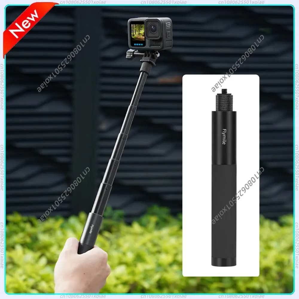 Aluminum Alloy Extension Rod with Adjustable Handle for Insta360 Go Ultra/X5/Pocket 3 Cameras