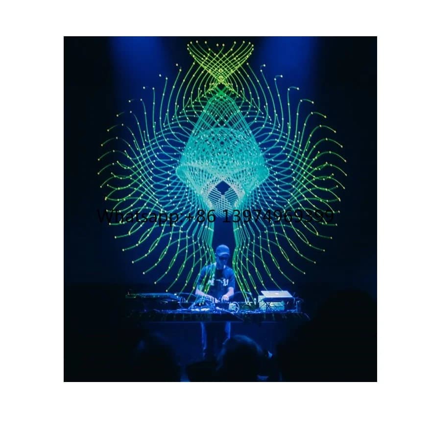 3D Holographic Projector Screen Hologram Mesh Fabric Portable Fireproof 3m/5m/7m Width for Optimal Front & Rear Projection