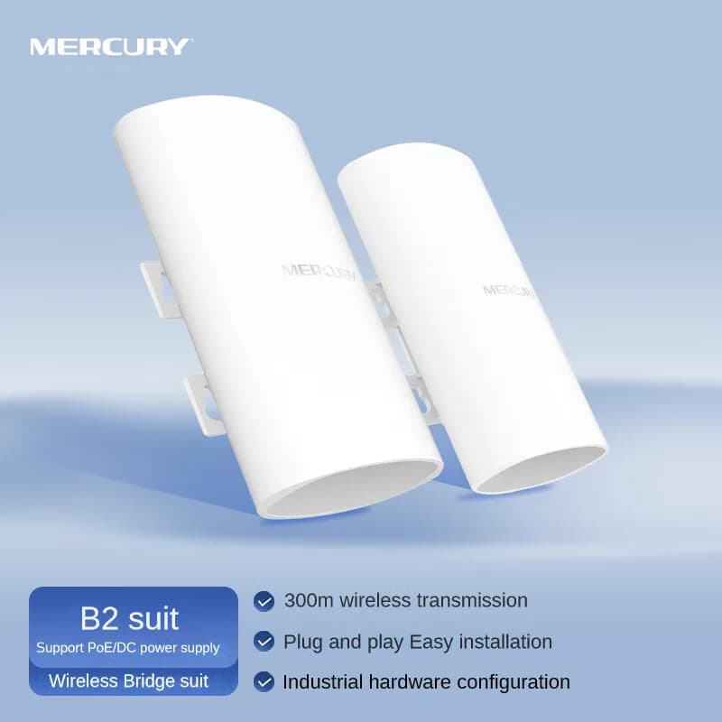 Mercury 2.4G Wifi Repeater 300Mbps Wireless Outdoor Bridge Router Point to Point amplificatore di segnale Wifi aumenta la gamma Wifi 500M