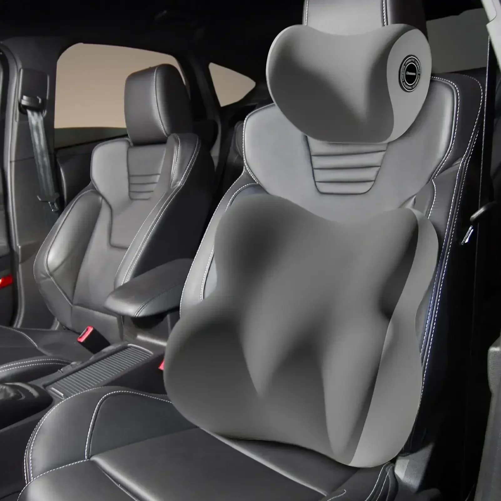 Car Neck Pillow Protective Lumbar Back Support Memory Foam Ergonomic Auto Accessories Car Seat Headrest Vehicle Lumbar Support