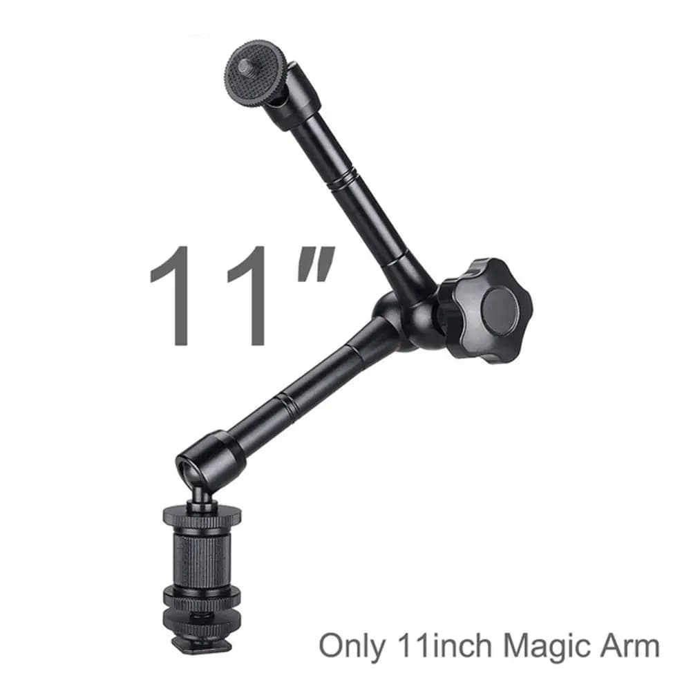 SLR DSLR Camera Accessories LED Light Metal Camera Flash Mounting Monitor 11 Inch Super Clamp Magic Arm Magic Articulated Arm