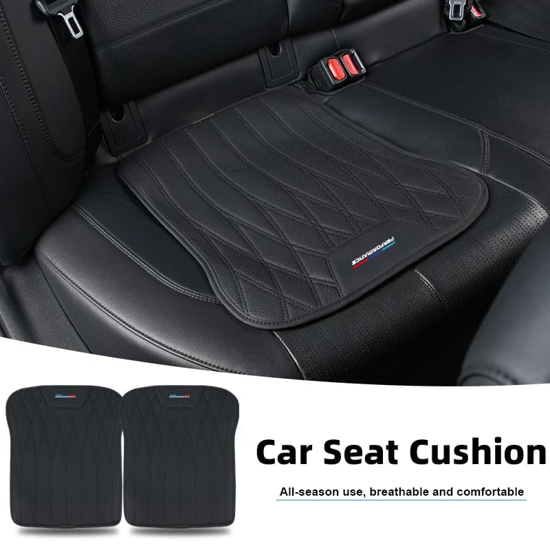 Car Seat Cushion Leather Anti-Slip Pad Seat Protector Cover Accessories For Motorsport X1 X3 X5 E39 E46 E90 F20 E60 F30 E36