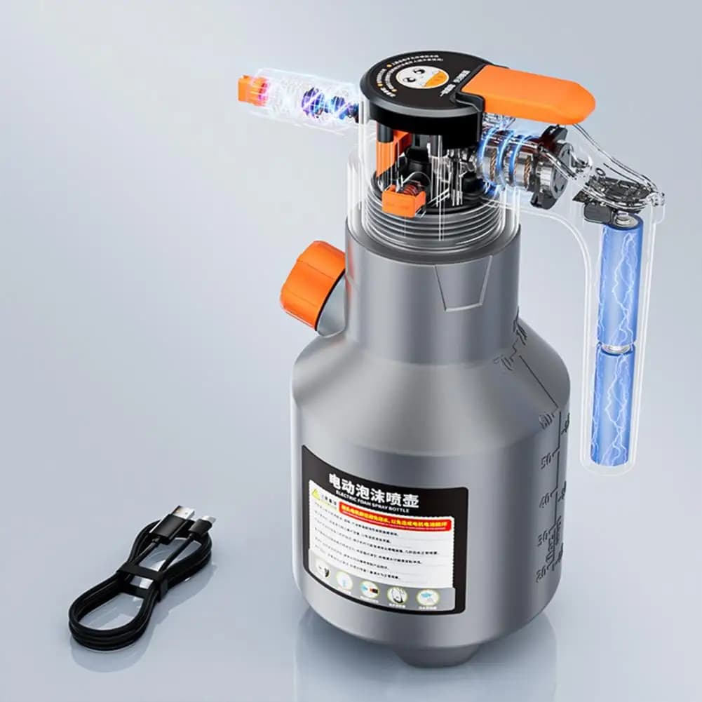 Spruzzatore di schiuma per autolavaggio spruzzatore di schiuma per auto elettrica ad alta pressione distributore automatico di sapone per lavaggio esterno Fine per efficienza