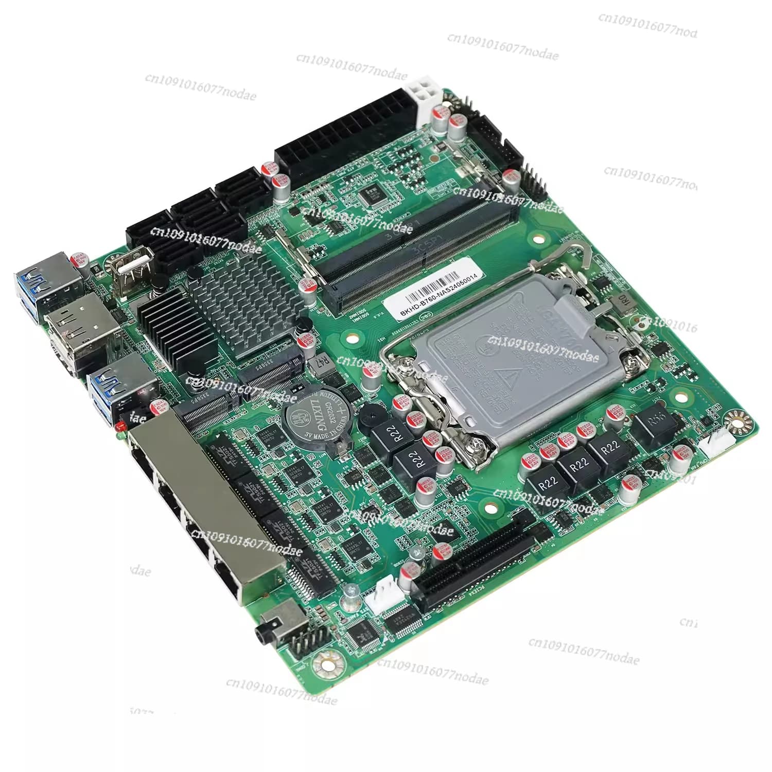 Scheda Madre NAS B760 ITX 8 SATA Supporto CPU 12/14a Gen per Archiviazione Server Fai-da-Te