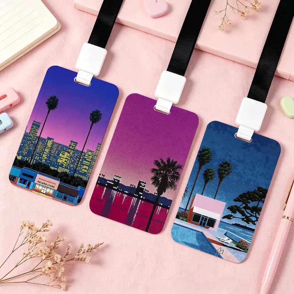 Art H-Hiroshi Nagai-S NFC Contactless Sliding Card Sleeve For Student Cards, Bus Cards, ID Cards, And Work Permits