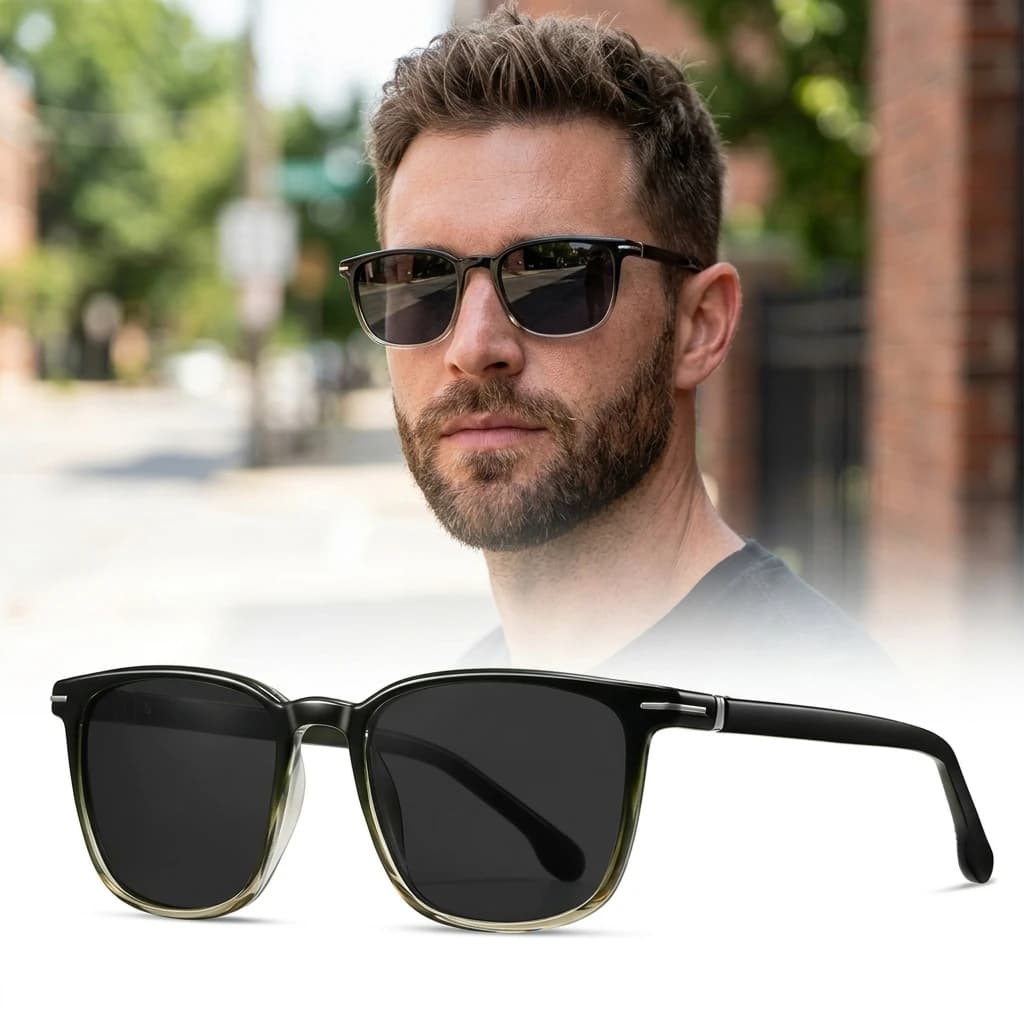 Men Polarized Sunglasses UV400 TR90 Frame Lightweight Driving Cycling Outdoor Sport Sun Glasses Fashion Shades