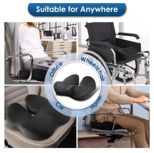 Cuscino del sedile ergonomico in memory foam Cuscino del sedile per sciatica Tailbone Sollievo dal dolore Cuscino a forma di U per cuscino della sedia