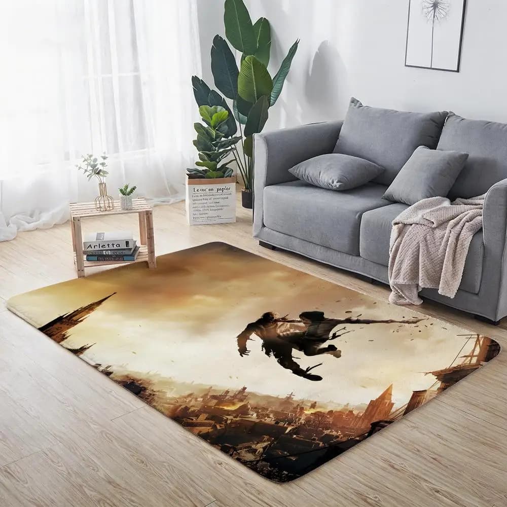 Anime Cool D-Dying L-Light Carpet in ecological flannel, non-slip, odorless, for interior, soft, short, in plush