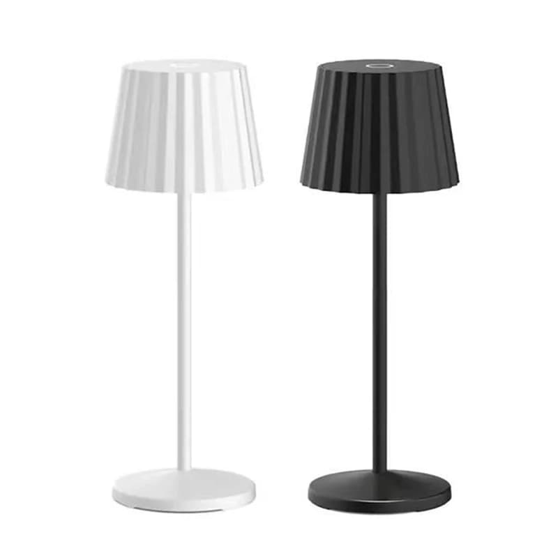 ABDJ-3W Lampada da scrivania a LED Lampada da scrivania senza fili Lampada da scrivania portatile ricaricabile da 2000 mAh per lampada da scrivania decorativa per camera da letto