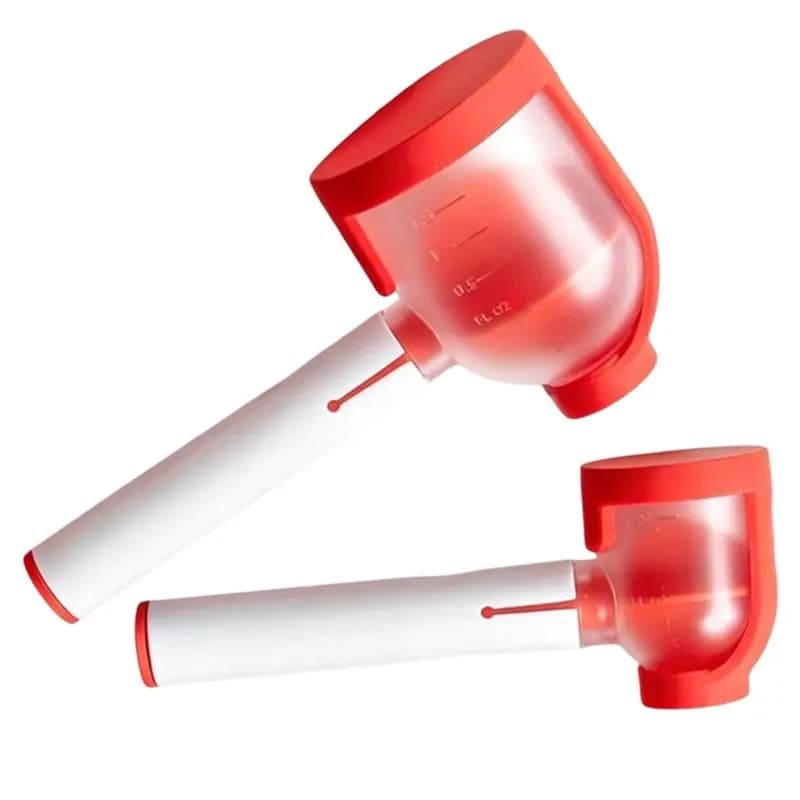 AB41-Protein Powder Scoop Funnel 2Pcs No-Spill, Easy To Fill 70Ml And 25Ml Bottle Set