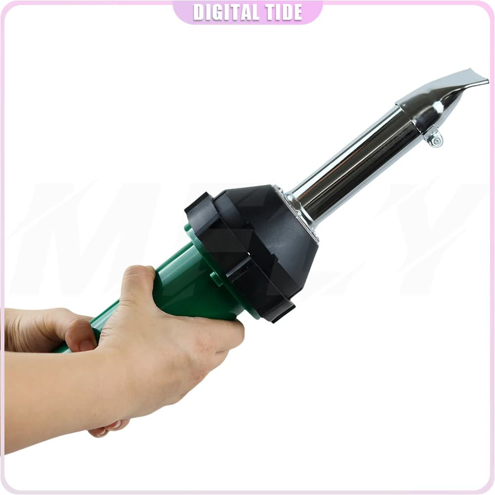 220V 1080W Pistola per saldatura in plastica Pistola ad aria calda Temperatura regolabile PVC TPO Kit di saldatura Accessori Ugello Rullo