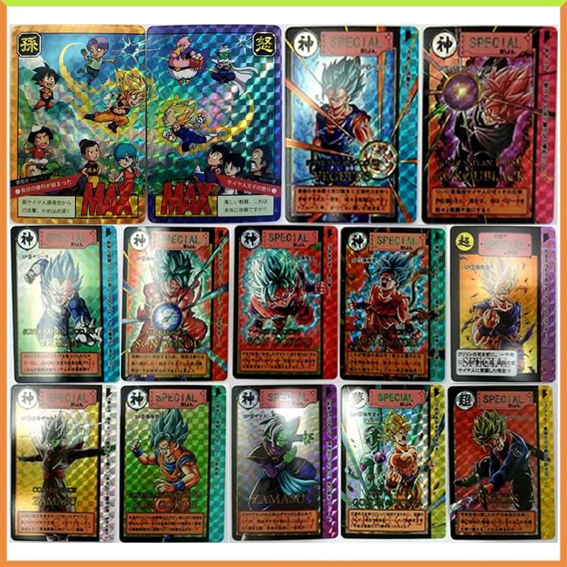 Anime Dragon Ball FAI DA TE ACG Gioco di Battaglia Da Tavolo Carte Da Collezione Son Goku Bulma Torankusu Piccolo Giocattoli per i ragazzi Regalo Di Compleanno