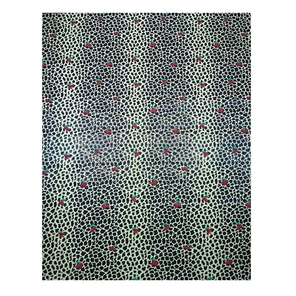 Jacquard Fabric High Fashion Leopard Print Small Cherry Dress Trench Coat Suit Fashion Cloth for Diy Sew Material by the Meter