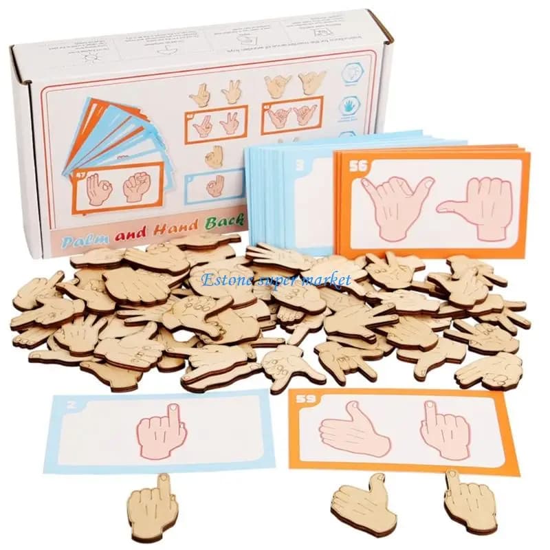 090B Set blocchi coordinati per coordinazione delle in legno per bambini e genitori per migliorare l'interazione e le