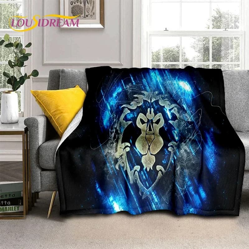 Coperta 3D World of Warcraft Game WOW Lich King DH, morbida coperta per la casa, camera da letto, divano letto, picnic, viaggio, ufficio, copertura per bambini