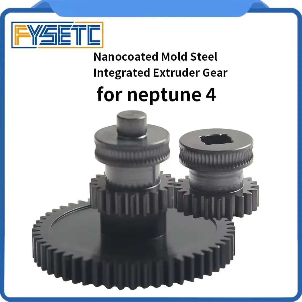 Per Neptune 4/Pro/Plus/Max Stampo Nanocoated Acciaio Estrusore Integrato Ingranaggio CNC Kit di stampa Precisa per Stampante 3D ELEGOO