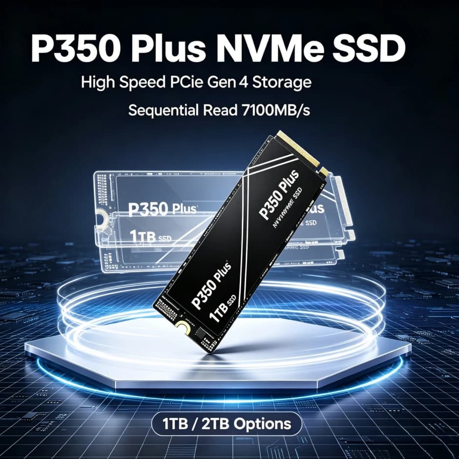 Hot Sale P350 Portable SSD 1TB 2TB 4TB NVMe External Solid State Drive PCIe Gen4 High‑Performance Storage for Gaming PC Laptop
