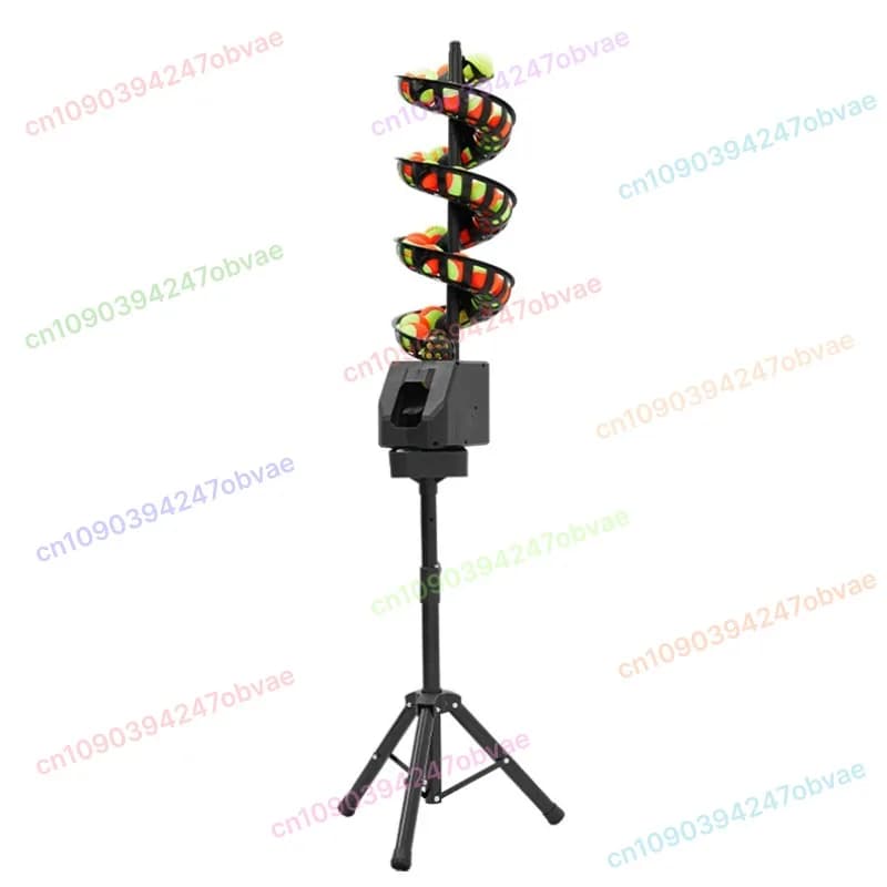 Macchina per lanciare palline universali per palline da tennis Macchina per servire telecomandata Trainer Macchina per palline per allenatore Rete di cattura a cintura singola