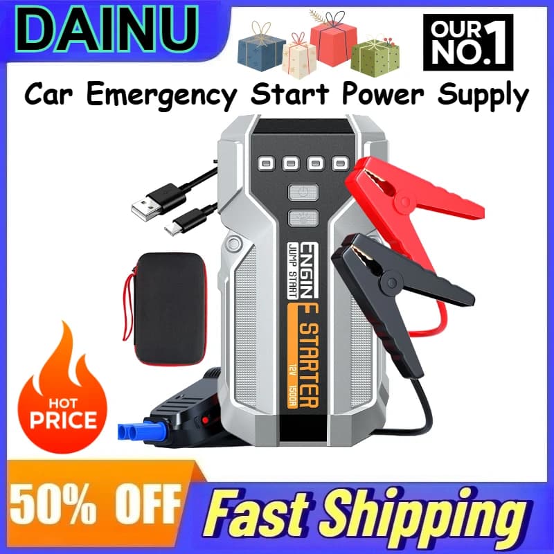 X2-8000Z Avviatore d'Emergenza per Auto da 8000mAh, Alimentatore Portatile per Veicoli, Power Bank per Soccorso all'Aperto