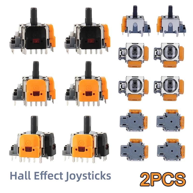 Joystick Analogico 3D a Effetto Hall di Ricambio per Controller PS5/PS4/Xbox One/Switch Pro, Parti di Ricambio per ThumbStick