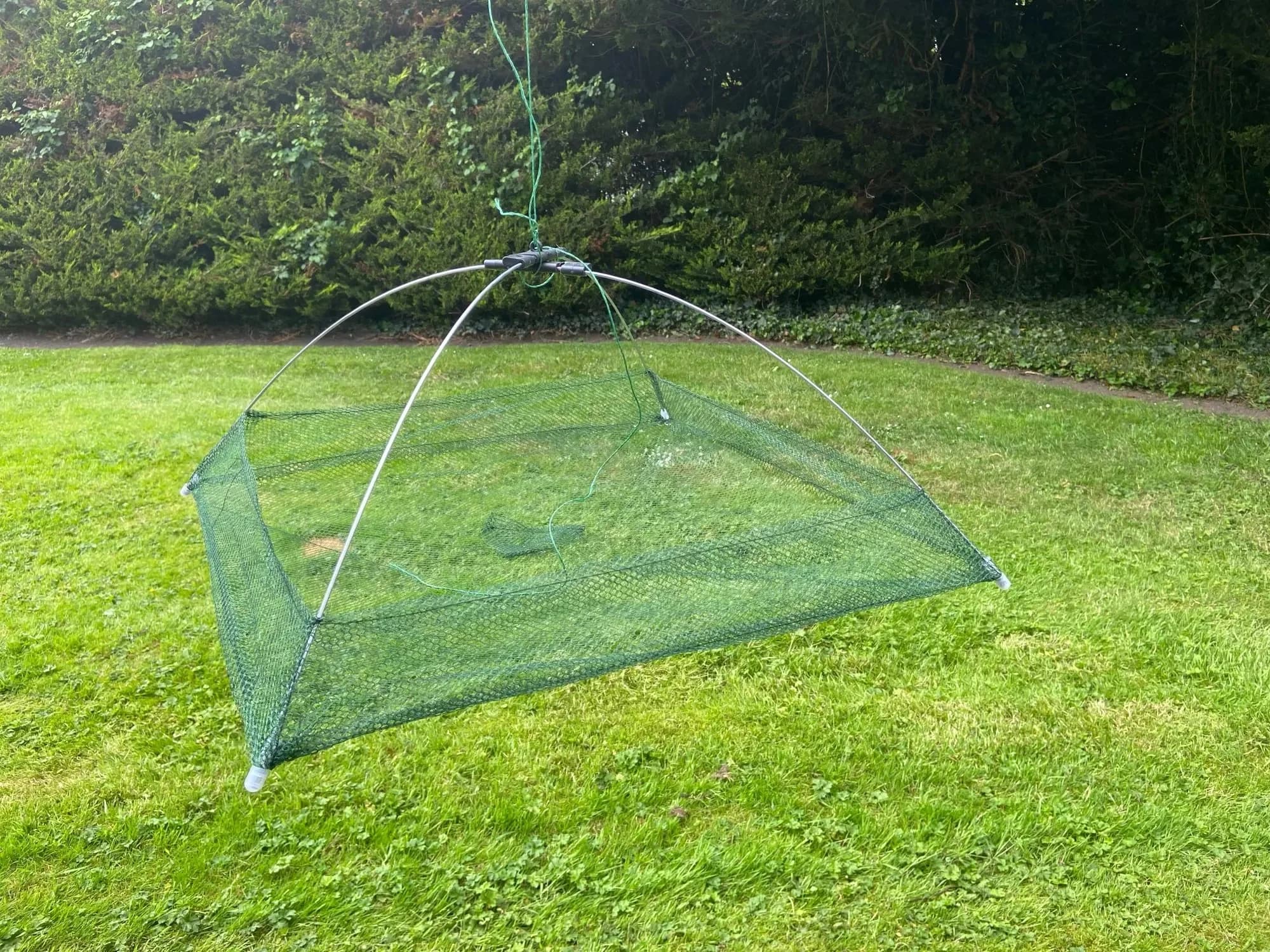 Nuovo portatile 60 centimetri pieghevole rete da pesca rete di nylon gamberetti rete da pesca rete da pesca gabbia da pesca a rete da esterno per la pesca
