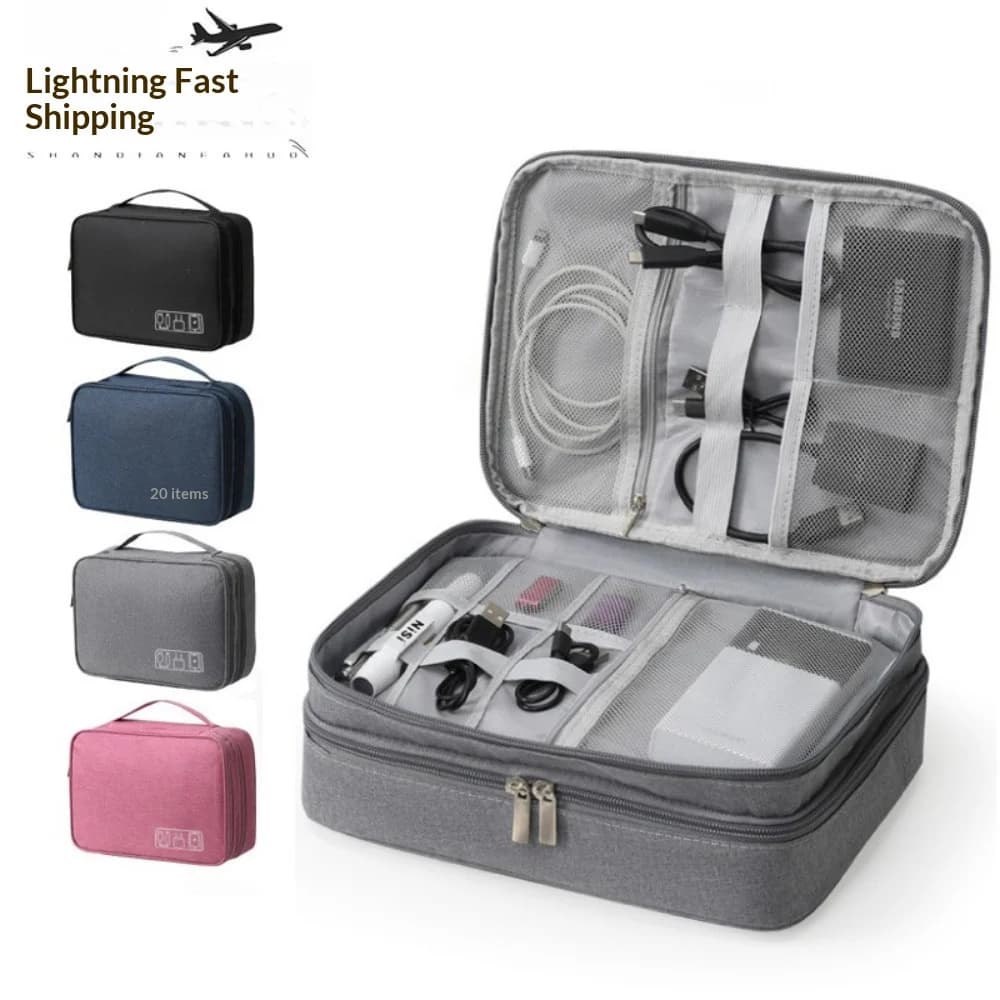 Data Packet Cosmetic Storage Bag Multifunctional Digital Accessories Bag Power Bank Earphones Data Cable Storage Bag