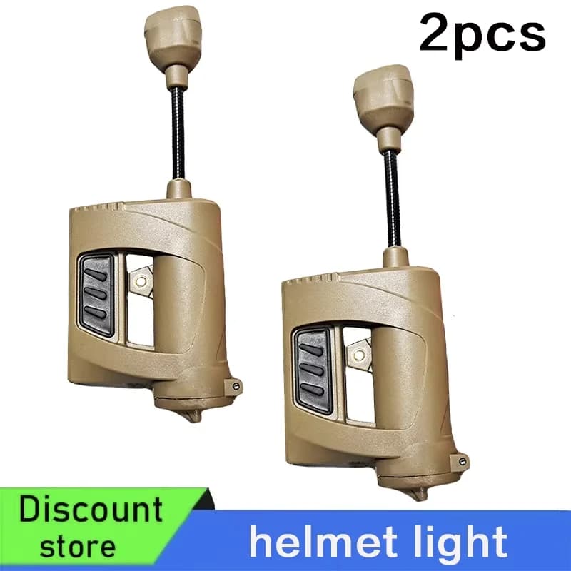 Luci tattiche a LED per casco, luci a infrarossi per casco. Sistema di illuminazione notturna per casco con 4 modalità verde/rosso/bianco per caccia all'aperto