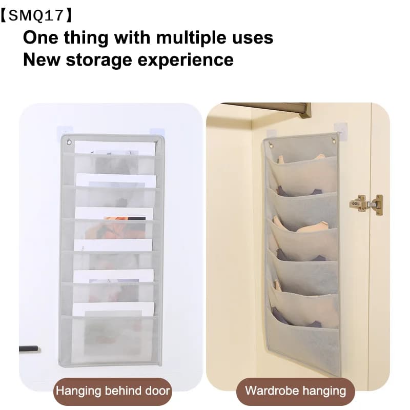 Wall Hanging File Folder Organizer Letter Size Hanging Storage Organizer Bag【SMQ】