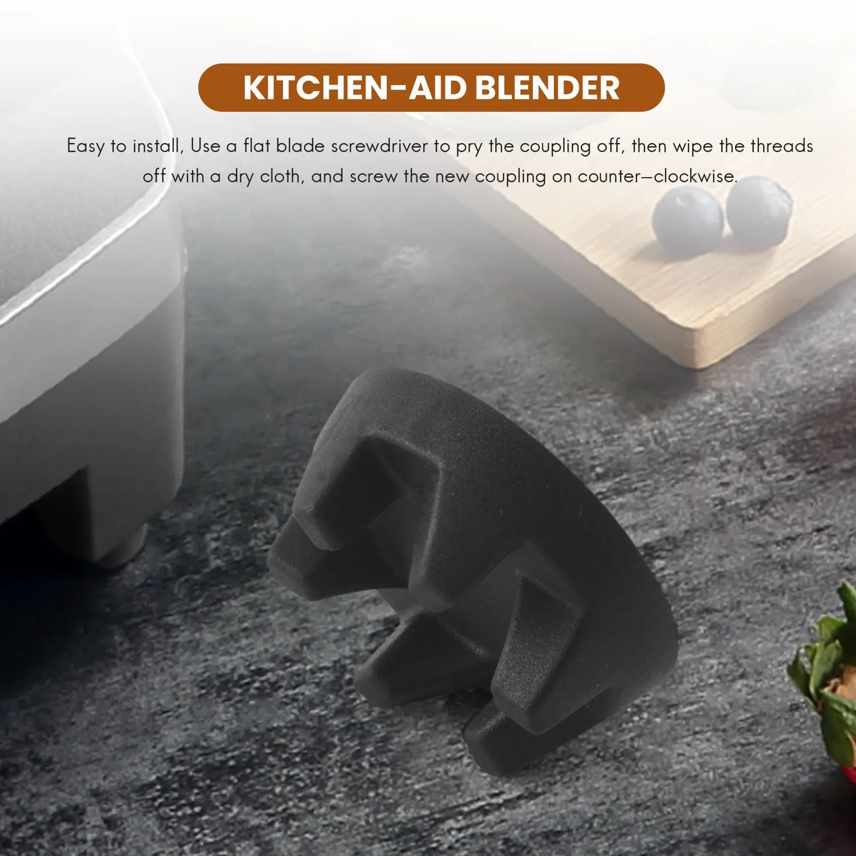 9704230 Accoppiatore frullatore con kit chiave parti di ricambio compatibili con il driver Kitchenaid KSB5WH KSB5 KSB3 (5 pezzi) KXH