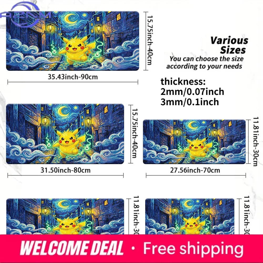 Snorlax Industrial Desert Gaming Mouse Pad Non-Slip Washable Desk Mat