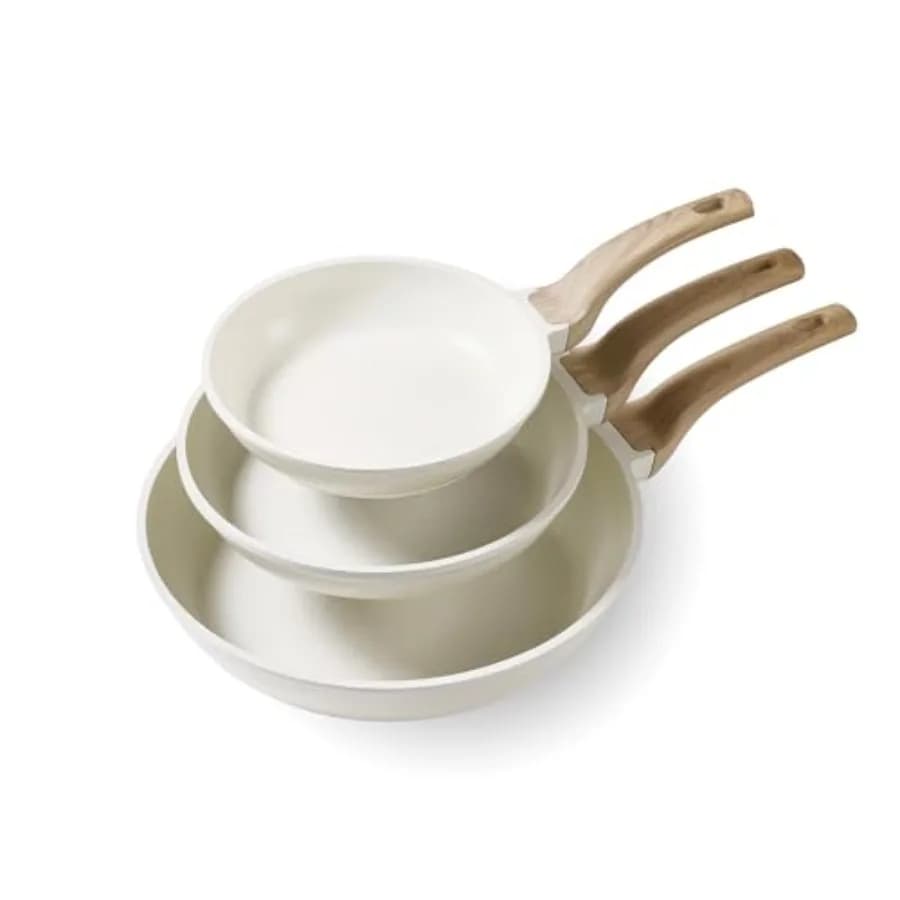 Set of Anti-stick pans, Omelet pan, Sana Granite and Non-toxic pan, Compatible with Induction, Eggs with Heat Resistance