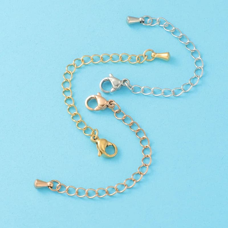 10 Pz/lotto 7 cm In Acciaio Inox 3 Colori Aragosta Gancio e Coda Connettore Parti di Gioielli FAI DA TE Per Gli Uomini Delle Donne collana