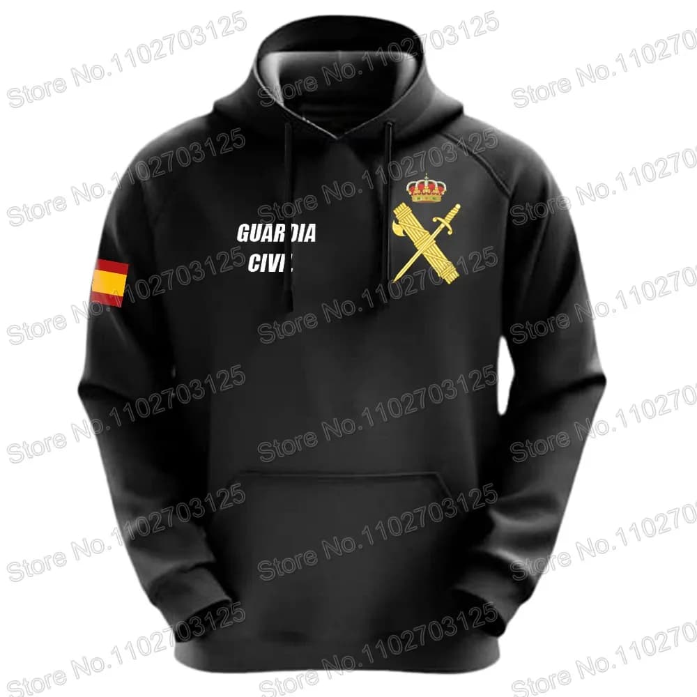 Espana Guardia civile 2023 Trilogia Uomo Felpa casual Felpe autunnali Abbigliamento da ciclismo Felpa con cappuccio Streetwear Abbigliamento sportivo